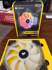 Corsair HD120 RGB 120mm LED 3 Fan Kit With Lighting Controller + 1 FREE