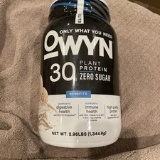 OWYN Protein Plant Based Powder ZERO SUGAR Vanilla 2.96 lbs EXP 6/26