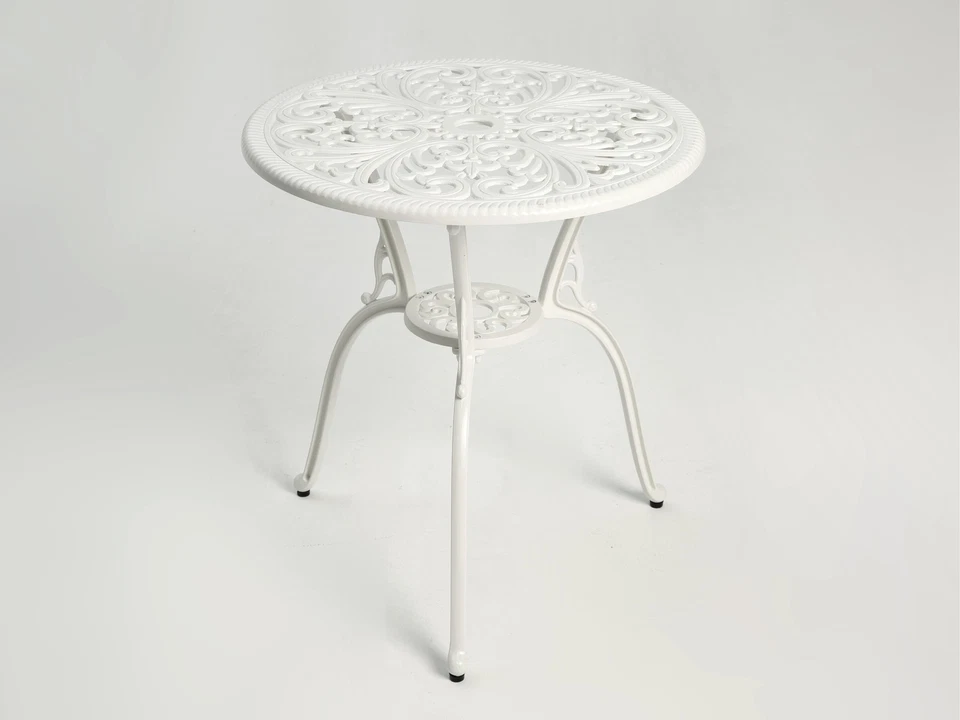 Mejor Juego de Patio Bistro Exterior - Aluminio Blanco Foto 3 de 4