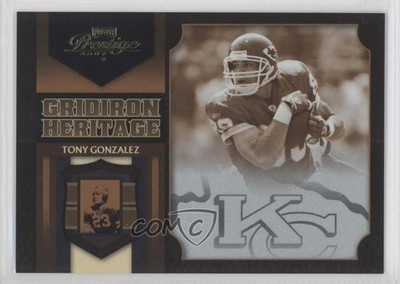 2007 Playoff Prestige Gridiron Heritage Foil 47/100 Tony Gonzalez #GH-1 HOF 0e1