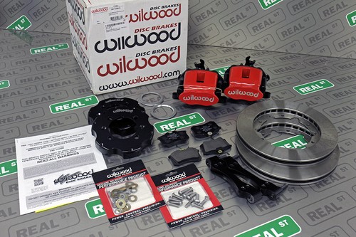 Wilwood Combination Parking Brake Red Caliper 11.00 Rear Brake Kit Integra 90-01 - Picture 1 of 9