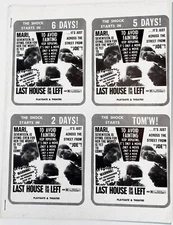 THE LAST HOUSE ON THE LEFT ('72) 11"x 8.5" Wes Craven RARE Orig. Film Pressbook!