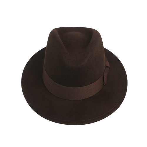 Classic Fedora Hat for Men & Women - Wide Brim, Sweatband With Black Bow Ribbon - Picture 38 of 39