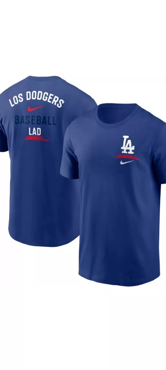 NWT Dodgers Nike Dri-Fit Cotton City Connect 2 Hit Shirt Mens