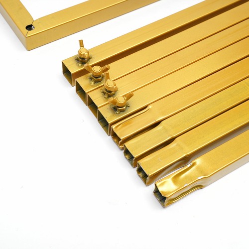 Wedding Square Flowers Stand Stage Gold Decor Backdrop Props Bracket Metal Stand - Picture 6 of 11
