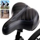 Bike Comfort Wide Big Bum Bicycle Gel Cushion Extra Soft Sporty Saddle Seat Pad