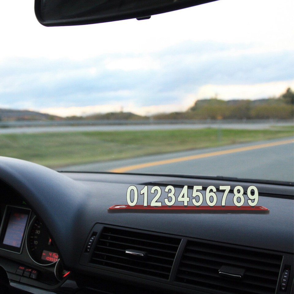 Threedimensional Parking Signs Night Light Phone Number Tag eBay