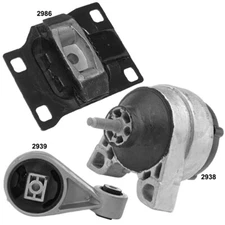 Engine Motor Mounts & Transmission Mount 3PCS for Ford Focus 04-00 L4-2.0L SOHC