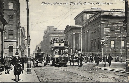 MOSLEY STREET AND CITY ART GALLERY MANCHESTER KEVII 1d RED 1908 REF 4432