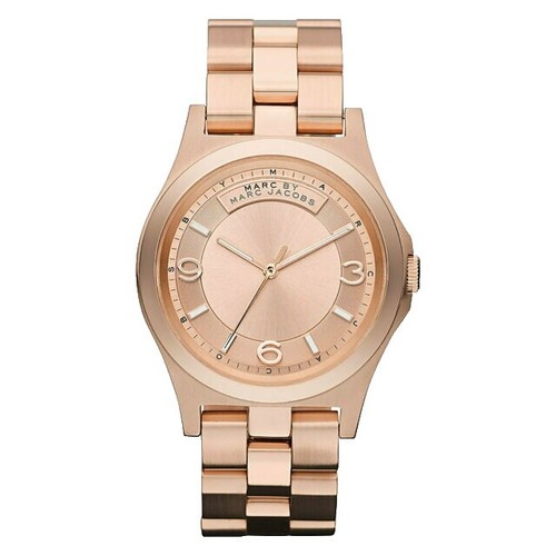 MARC JACOBS HENRY ROSE GOLD TONE,CRYSTALS,S/STEEL BRACELET  display picture 3