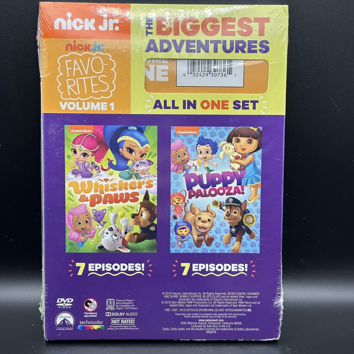 Blue's Clues Big Hits Volume 1 DVD 8 HRS Nick Jr (case Damage-see