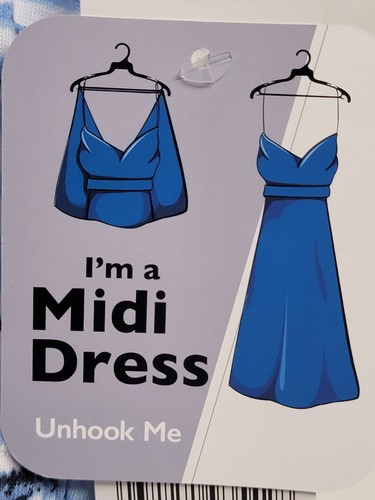 Just Be blau-weiß gestreiftes Midikleid (Größe L) - Bild 6 von 7