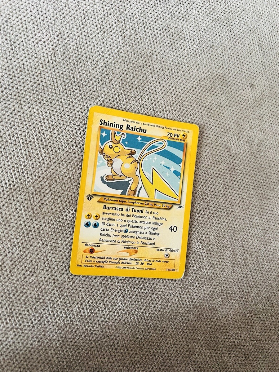 Shining Raichu 111/105 Neo Destiny 1st Edition Pokemon | eBay Shining Raichu 111/105 Neo Destiny 1st Edition Pokemon | eBay