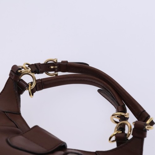 Salvatore Ferragamo Handtasche Leder 2-Wege braun authentisch bs23061 - Bild 8 von 22