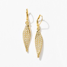 Touchstone Crystal by Swarovski Do The Twist Earrings BNIB $59 Retail 1891E