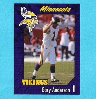 1999 Burger King Minnesota Vikings Restaurant Gary Anderson #4