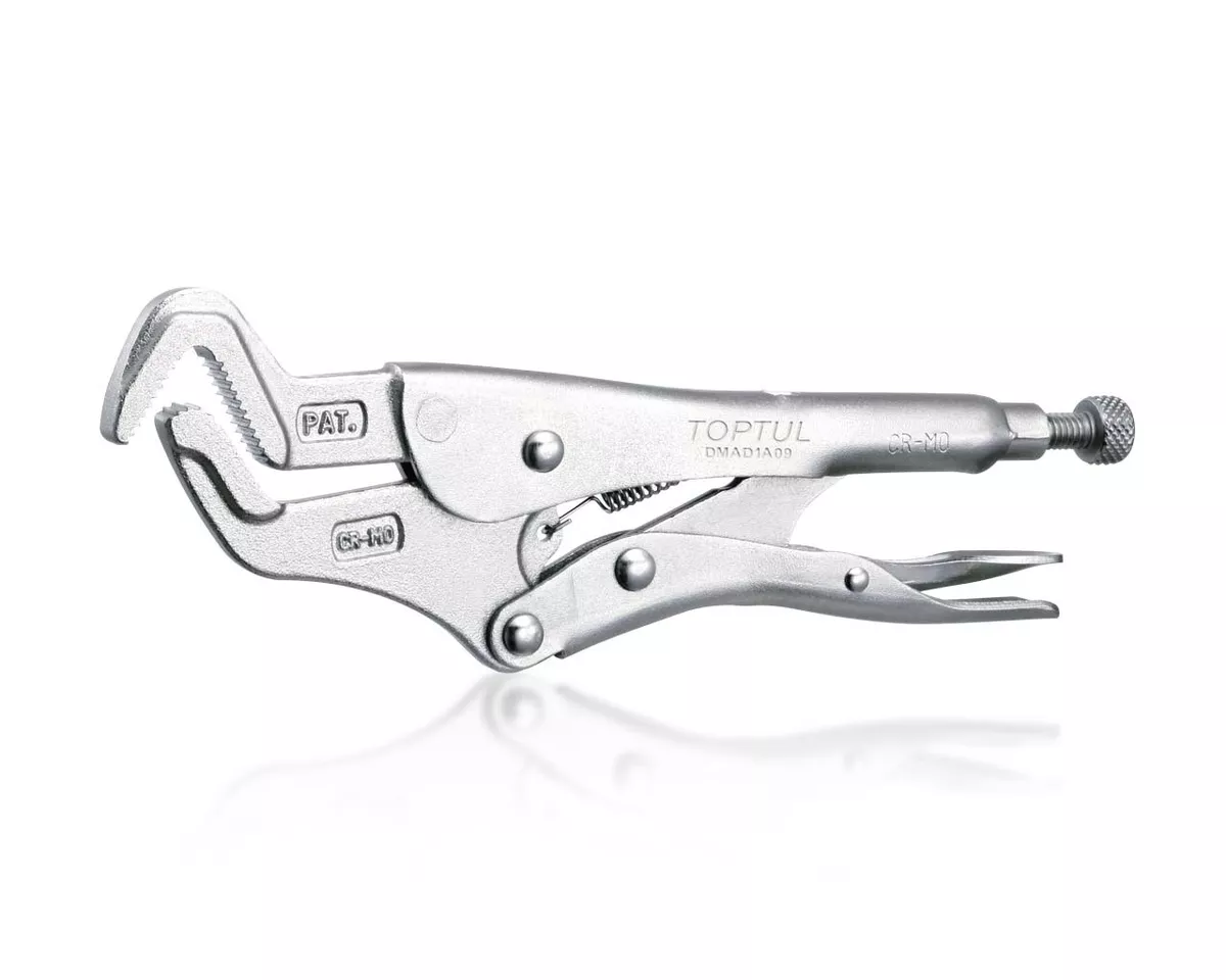 Toptul Professional 9in Parrot Nose Locking Pliers with Sawteeth DMAD1A09