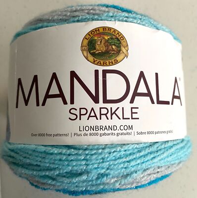 Lion Brand Mandala Sparkle Yarn Cake Light DK Assorted Self