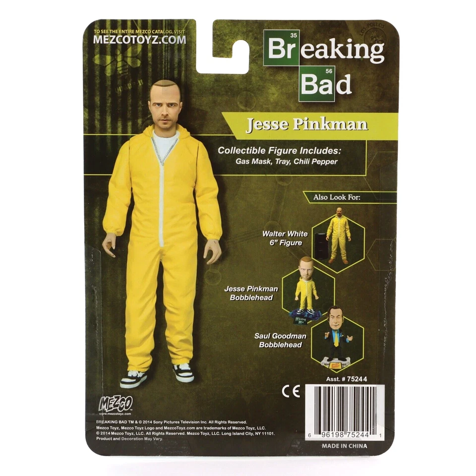 Figura de acción Breaking Bad Jesse Pinkman PX vistas previas exclusivo Mezco 2014 sellado Foto 3 de 4