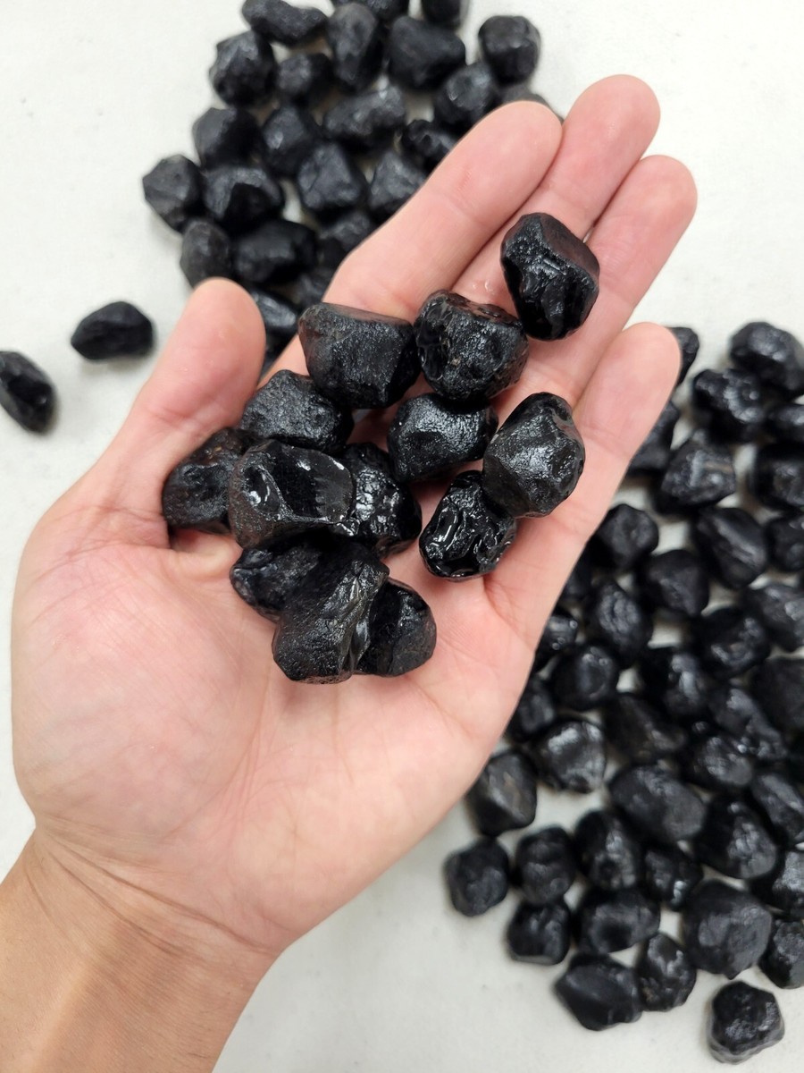 Obsidian Apache Tears Rough Stone Crystals Gems For Jewelry