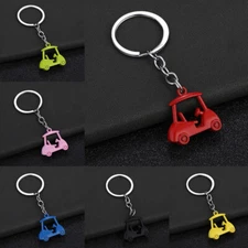 1Pc Hot Selling Zinc Alloy Golf Cart Keychain Suitable For Neutral Gifts