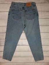 Vintage Levi's Made USA Denim Mom Jeans 17550-0291 High Waist Tapered 29x29 8