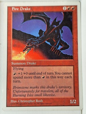 Fire Drake - 5th Edition Core Set - Magic the Gathering MTG Nice!