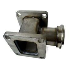 Auto T4 to T4 Flange Adapter With 44mm MVR Wastegate Flange Vert Stainless Steel