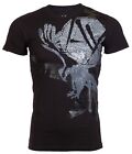 $50 Armani Exchange Black Eagle Short Sleeve Slim Fit Designer T-shirt New