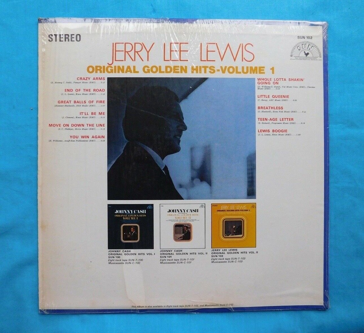 JERRY LEE LEWIS VINTAGE LP RECORD S-1102 ORIGINAL GOLDEN HITS