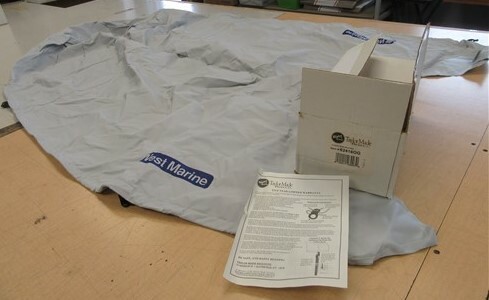 ZODIAC RU200 INFLATABLE (2002) TAYLOR MADE COVER GRAY 62416OG / 70176 BOAT