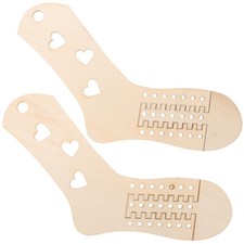 2pcs Sock Blockers Wooden Sock Blocker for Knitting Crochet Stocking Knit Molds