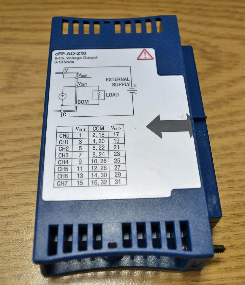 National Instruments NI Compact FieldPoint cFP-AO-210 8-Ch Analog Output Module - Image 2 of 2