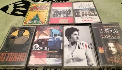 7 Musikkassetten Rock Pop Aavv Italien - Tonband Kassette