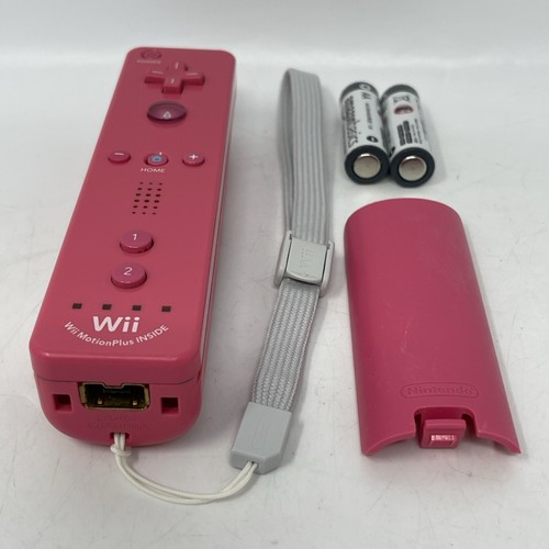 Nintendo OEM Motion Plus Wii Mote Remote Pink Controller Official RVL-036 - Picture 2 of 8