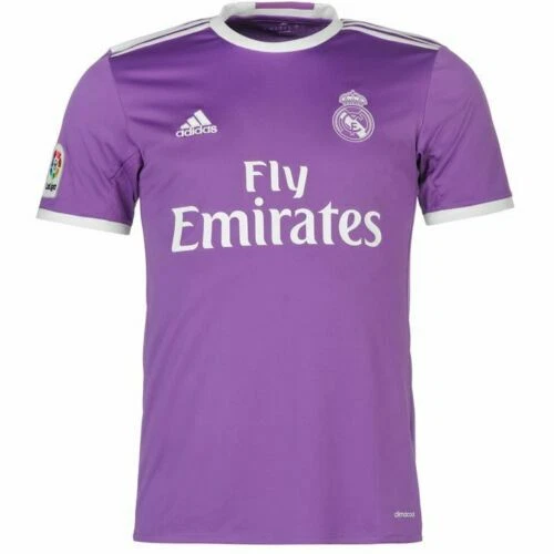 Camisetas de fútbol de manga corta color morado