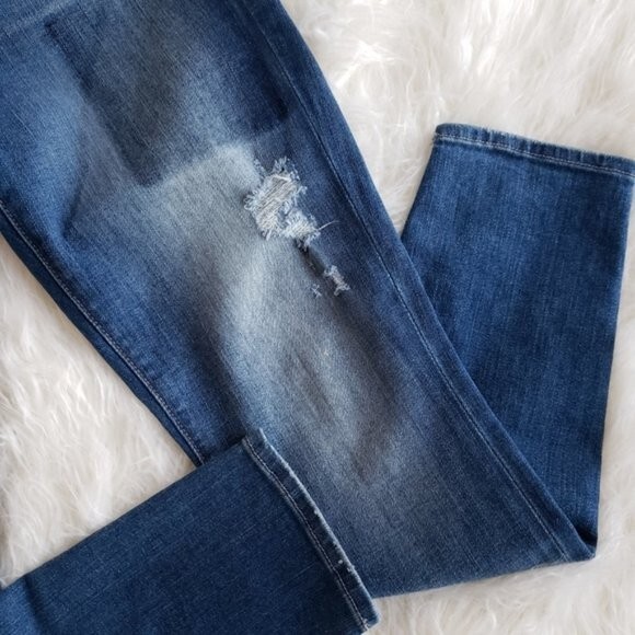 7 For All Mankind Distressed Patchwork Print High… - image 5