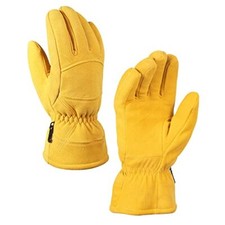 Durable Winter Work Gloves with Full Deerskin Suede Leather for Extreme Cold Top