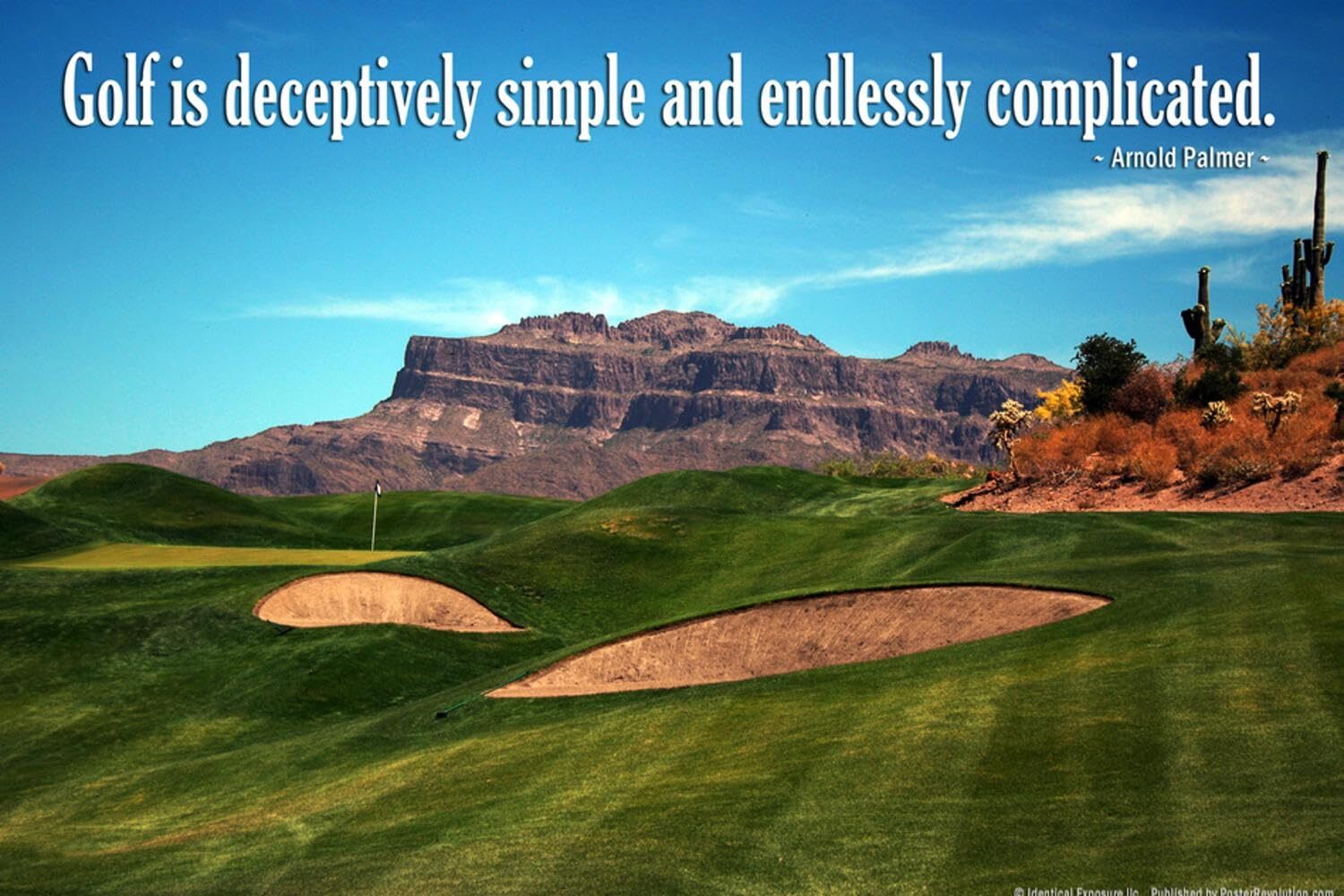 Wall Photo Arnold Palmer Golf Quote Poster, 36