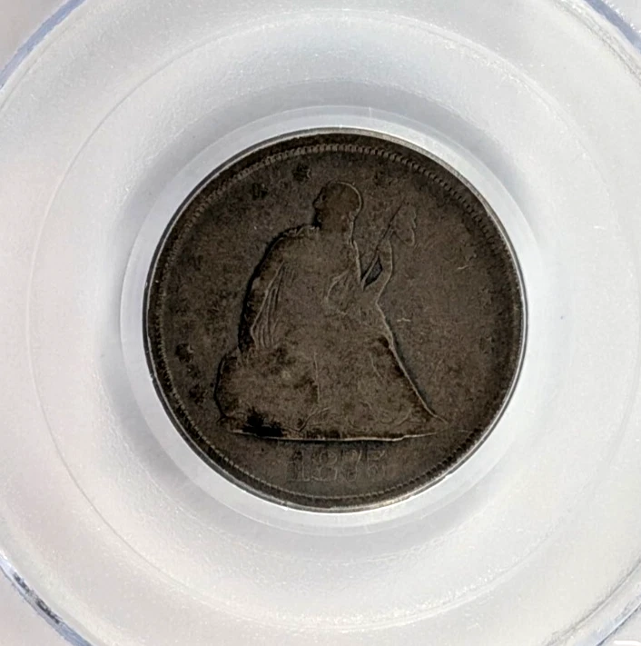 1875 S Liberty Seated Twenty Cent Piece 20C Graded VG10 by PCGS - Image 3 of 4