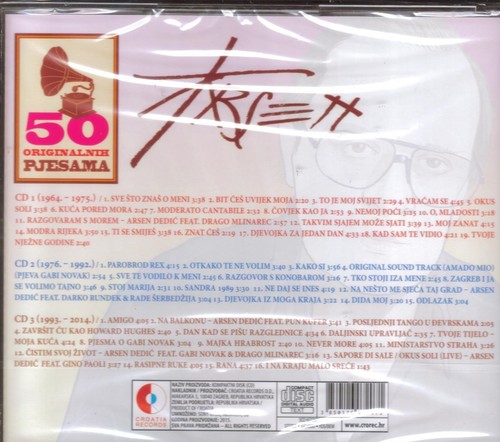Arsen Dedic 3 CD 50 originalnih pjesama Dida Moj Okus soli Amigo BOX Best Hit - Picture 2 of 2