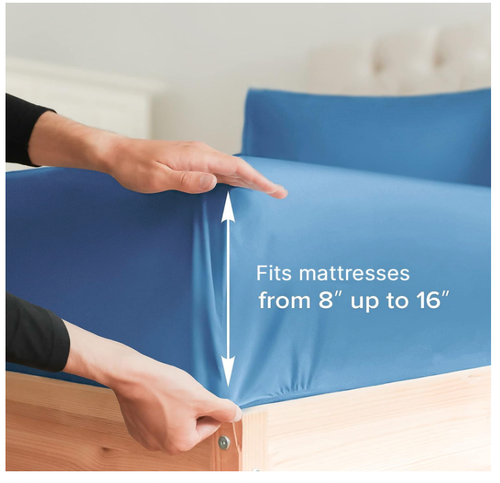Queen Size 4 Piece Sheet Set - Comfy Breathable & Cooling Sheets - Hotel Luxury - Picture 123 of 308