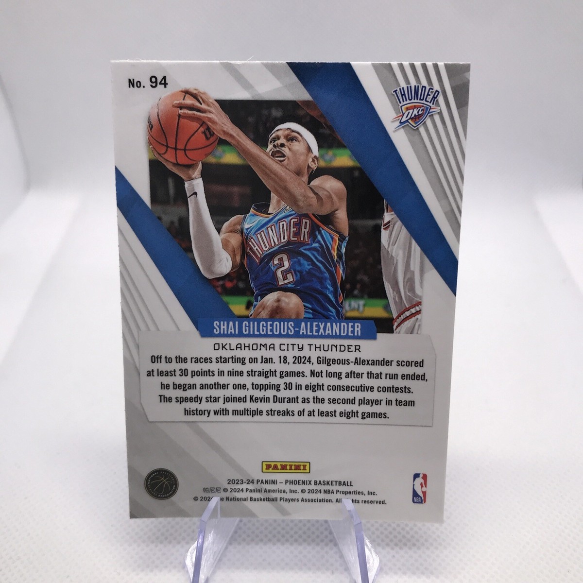 2023-24 Panini Phoenix Basketball Shai Gilgeous-Alexander