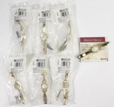 (6) Amerock Bright Brass Drawer Cabinet Pull BP861-3 3" on Center NOS