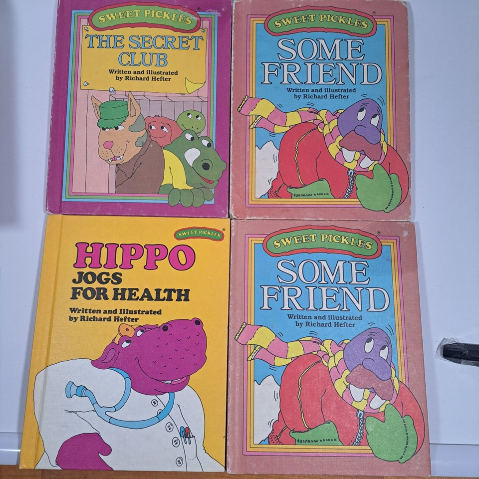 1977 Sweet Pickles Children’s Hardcover Book Lot 20 Unicorn Vtg Used