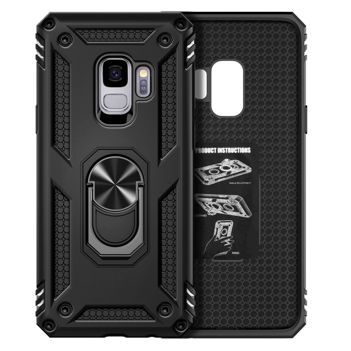 For Samsung Galaxy S9/S9 Plus Case Ring Stand Phone Cover