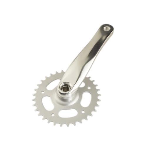 Pédalier bmx city freestyle dirt jump 33 dts alu argent 170 mm mono