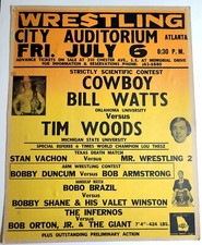 Andre The Giant 1973 National Wrestling Association Event Poster WWE WWF NWA  