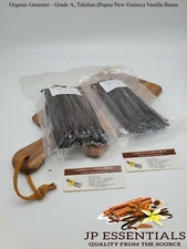 100% Natural - Grade A Gourmet Tahitian From PNG Vanilla Bean, CHOOSE Qty