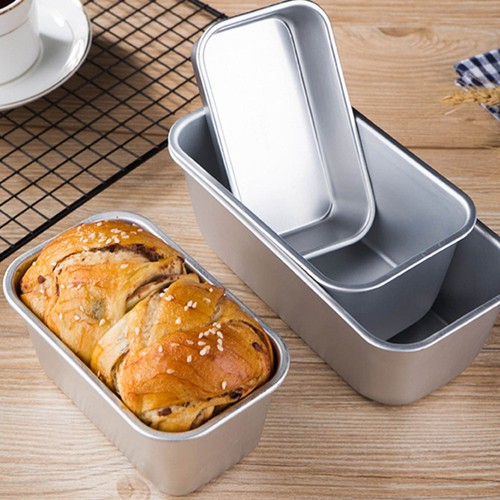2 Pcs Rectangular Baking Dish Meatloaf Breads Mold Homemade Cake Pan - 第 2/12 張圖片